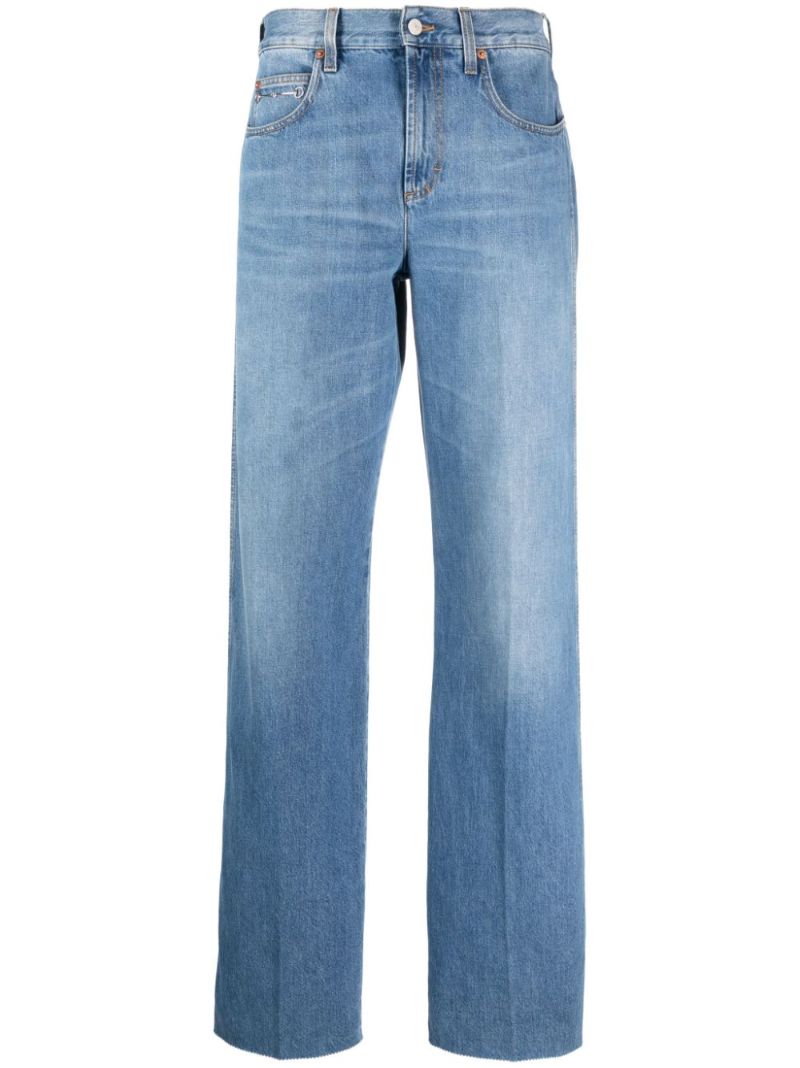 Blue Wide-leg Jeans