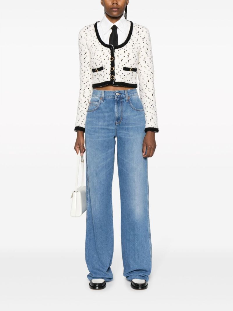 Blue Wide-leg Jeans