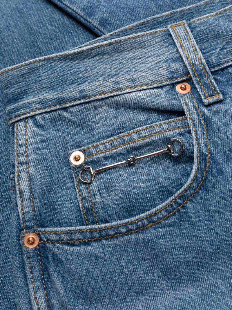 Blue Wide-leg Jeans