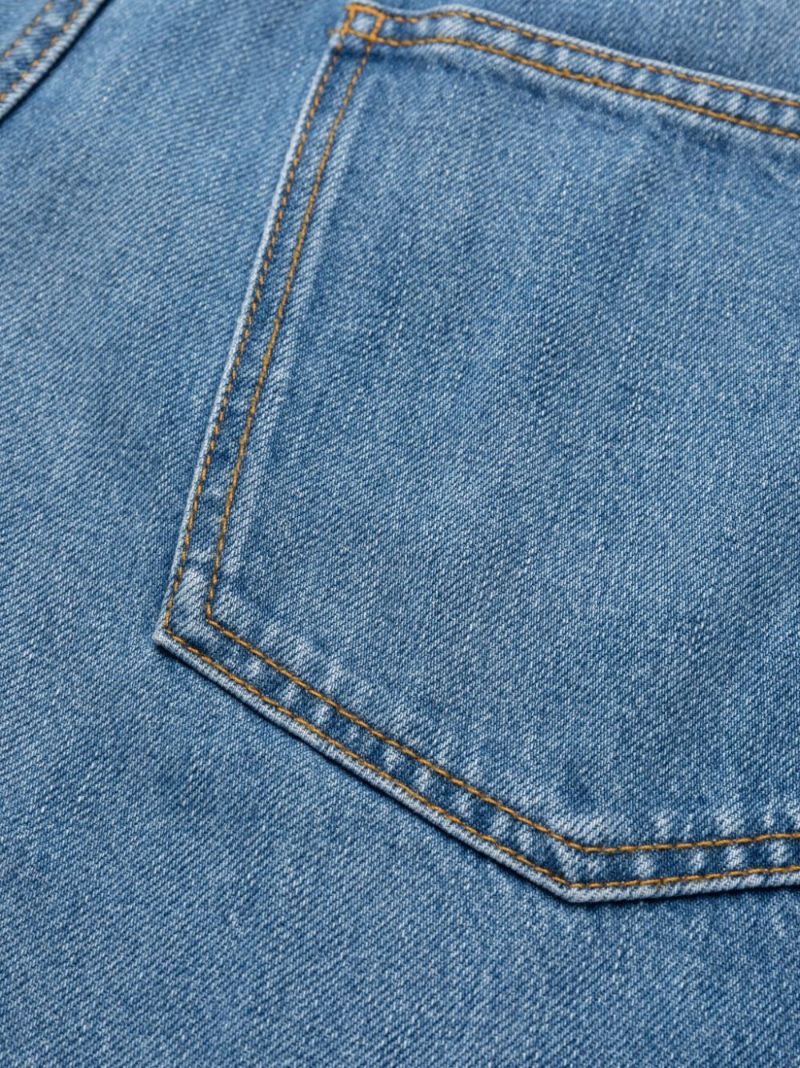 Blue Wide-leg Jeans