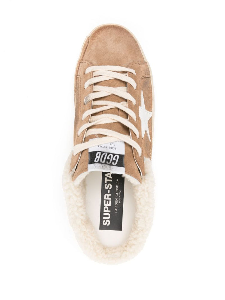 Brown Super-star Sabot Suede Sneakers
