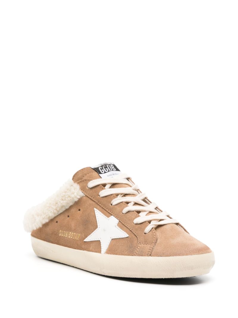Brown Super-star Sabot Suede Sneakers