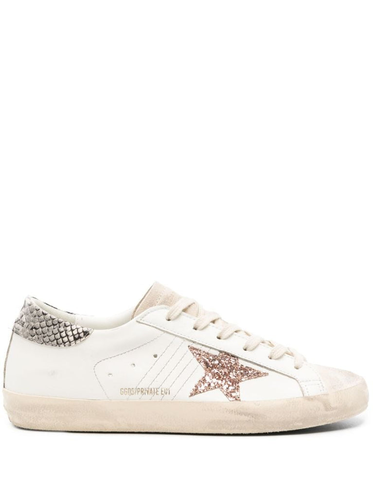 White Super-star Leather Sneakers