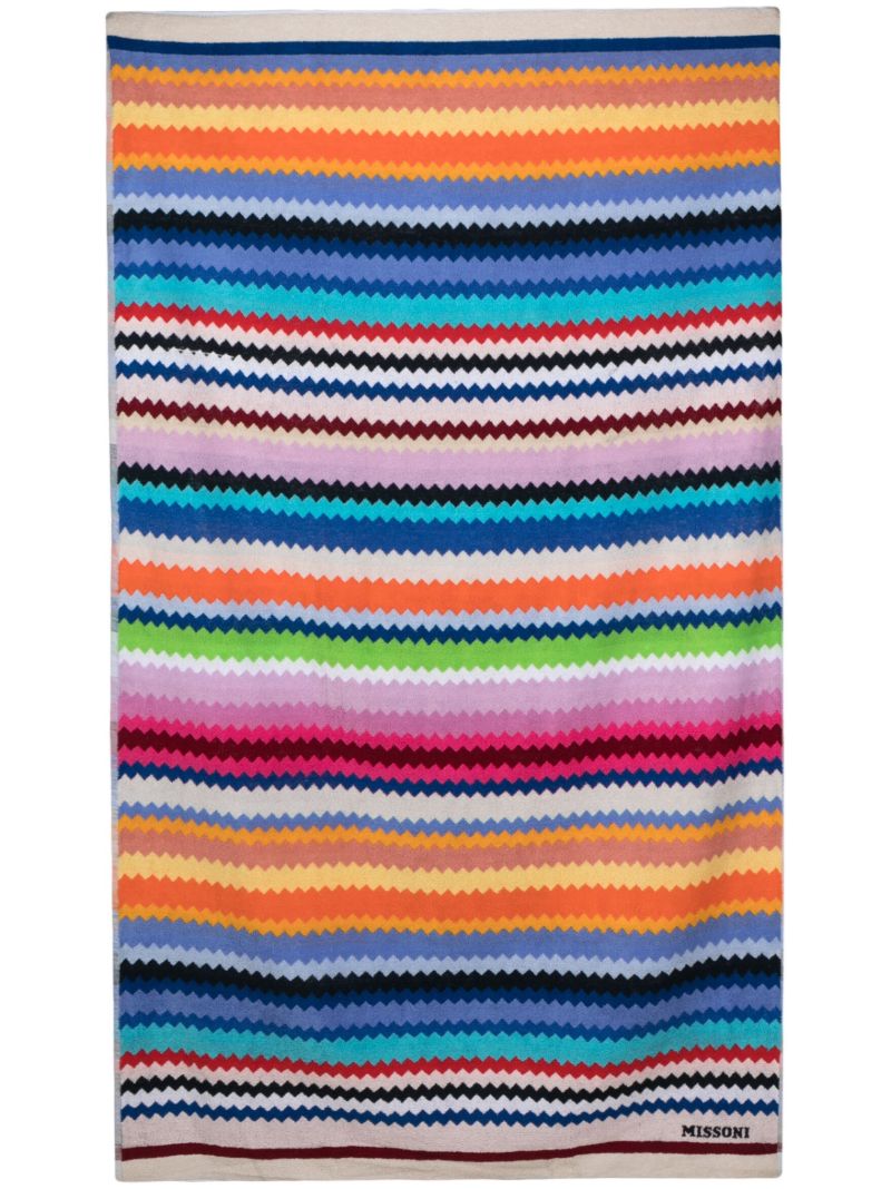 Multicolour Cecil Zigzag Beach Towel