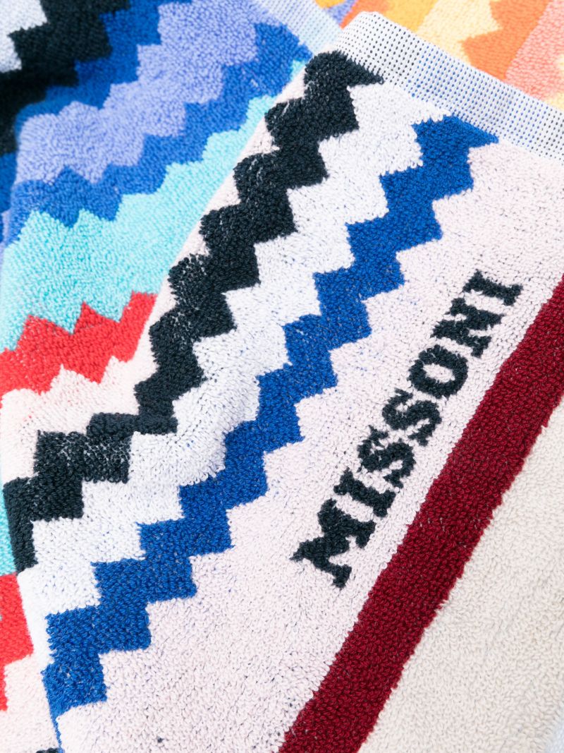 Multicolour Cecil Zigzag Beach Towel