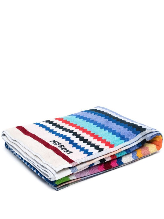 Multicolour Cecil Zigzag Beach Towel