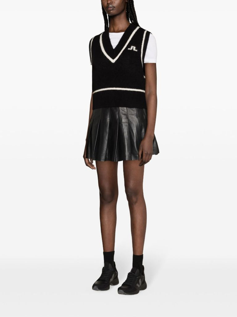 Black Marjorie Knitted Vest