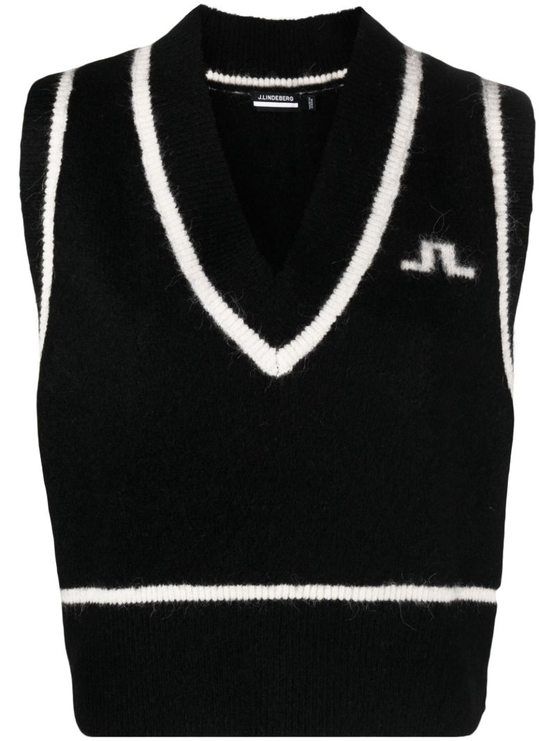 Black Marjorie Knitted Vest