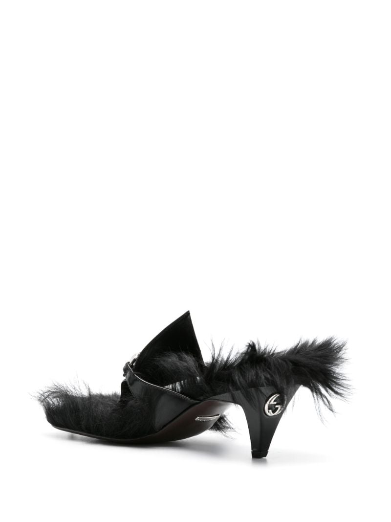 Black Horsebit Leather Sandals
