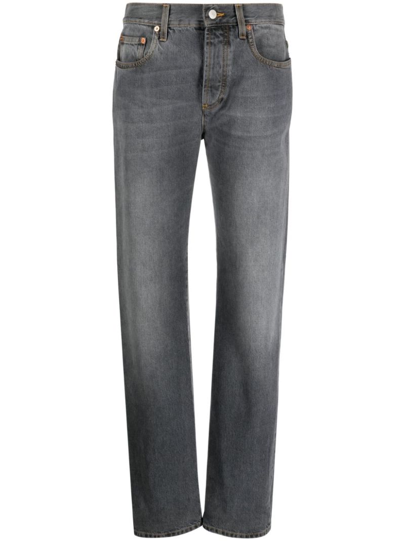 Grey Straight-leg Jeans