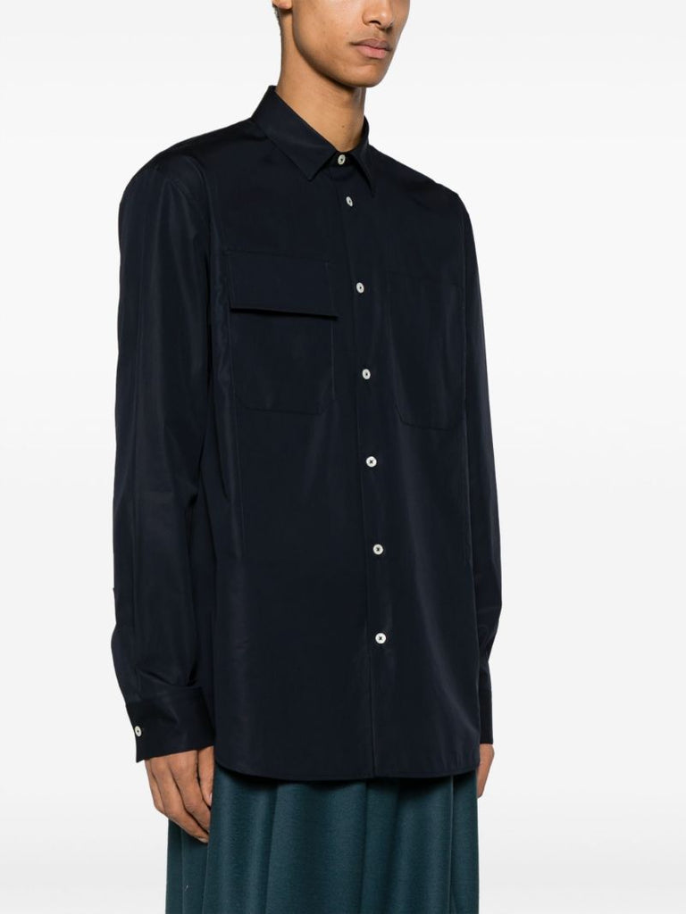 Navy Organic Cotton Shirt