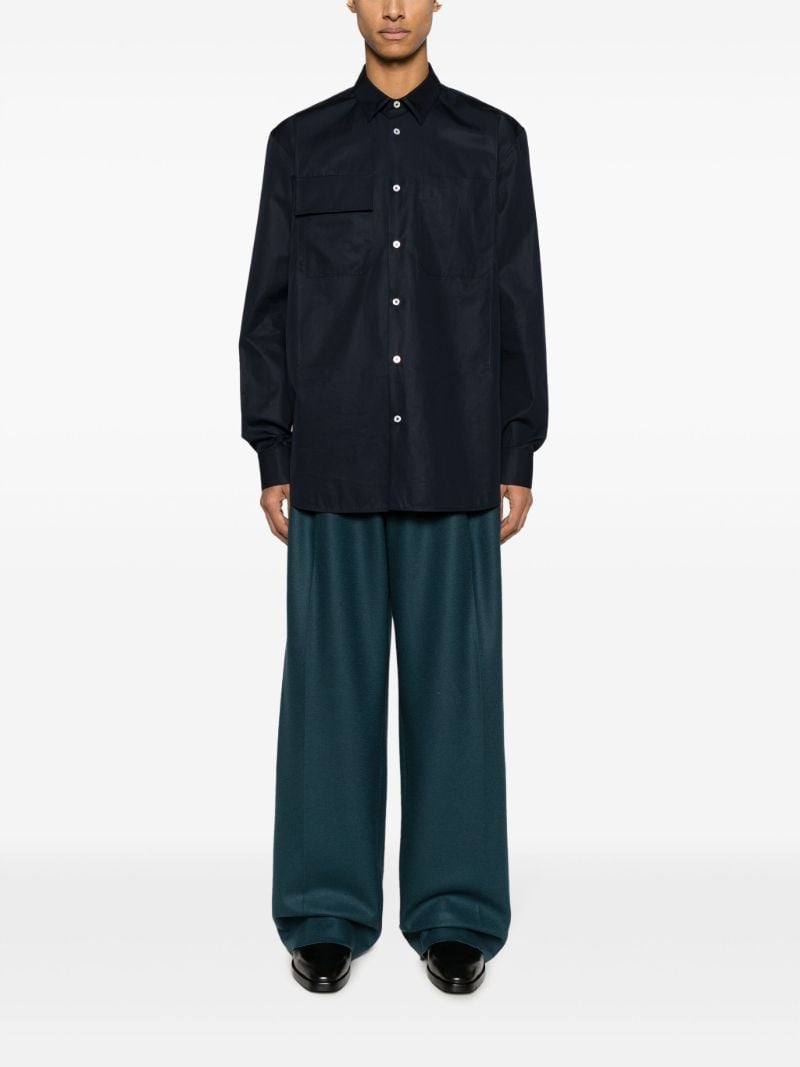 Navy Organic Cotton Shirt