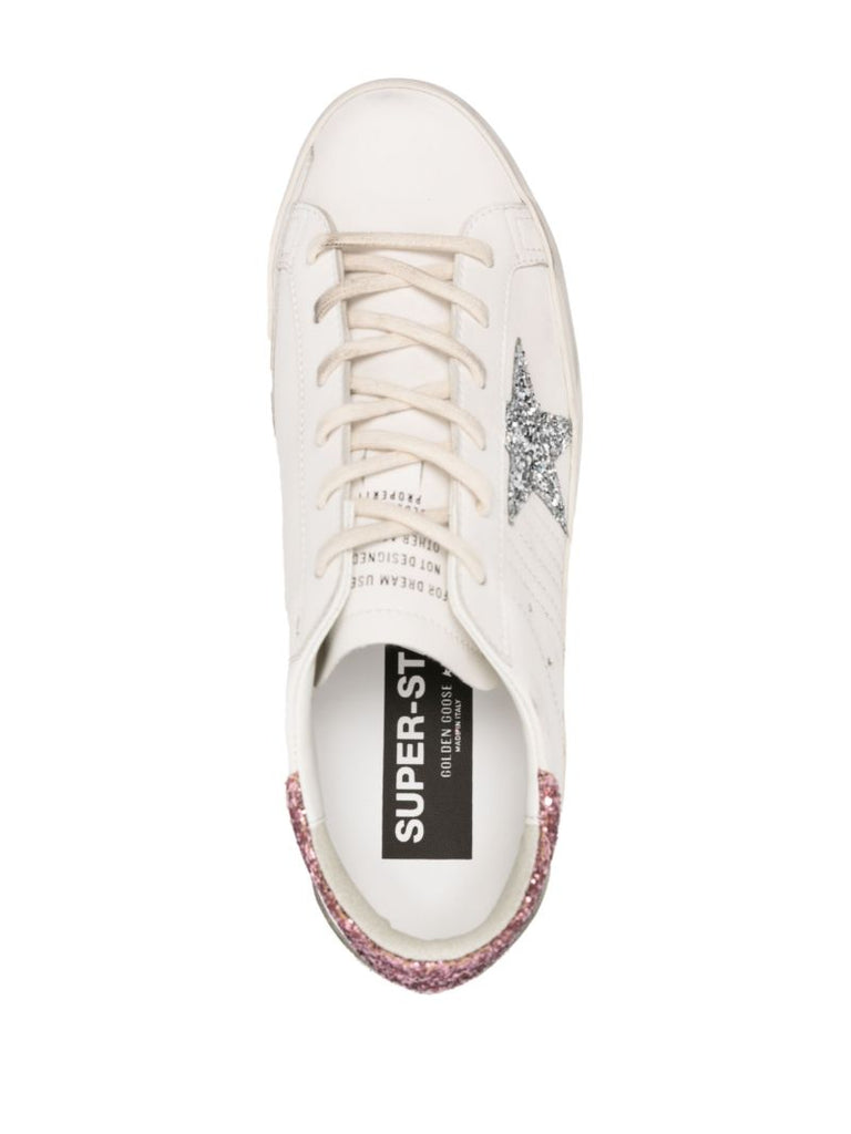 White Super-star Leather Sneakers