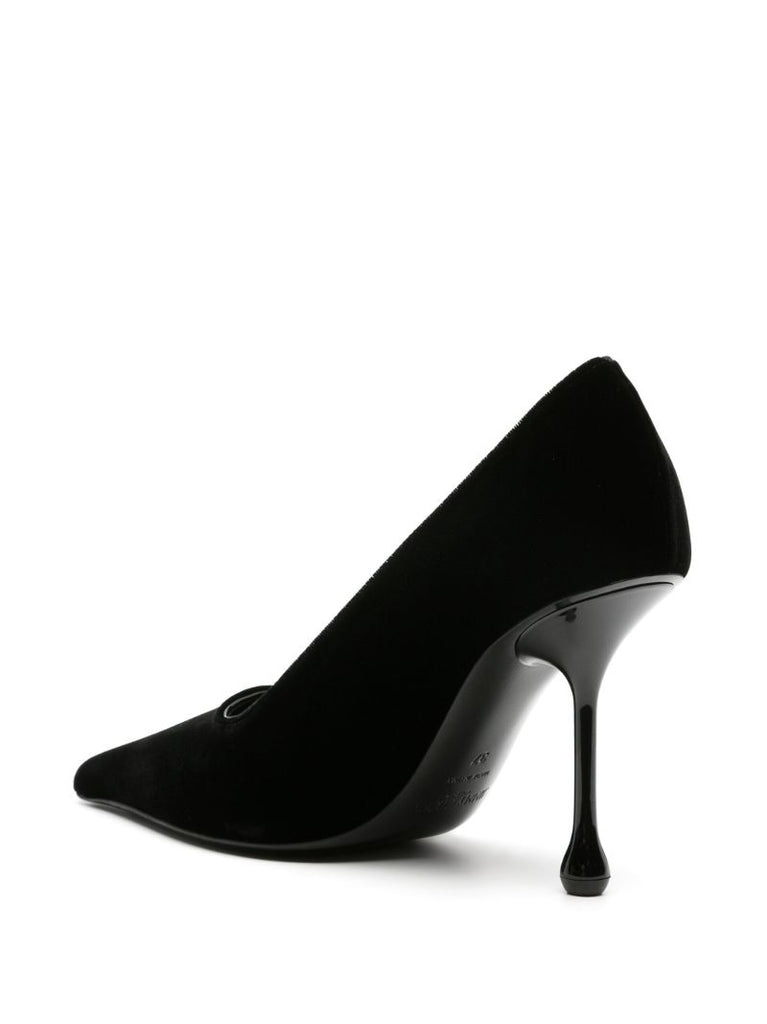Black Ixia 95 Velvet Pumps