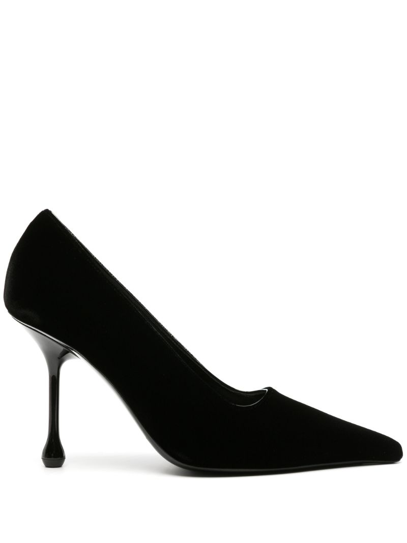 Black Ixia 95 Velvet Pumps