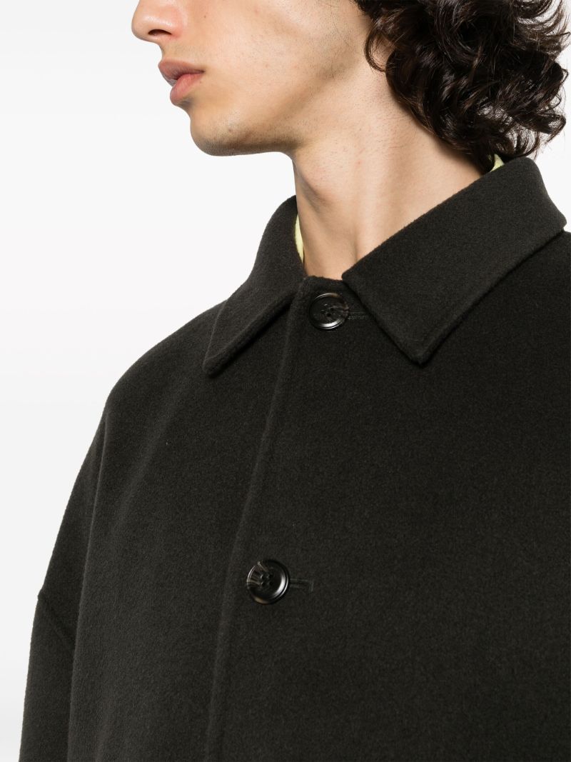 Grey Wool-silk Cropped Jacket