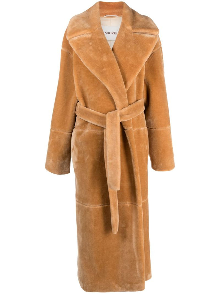 Brown Carian Faux-fur Coat