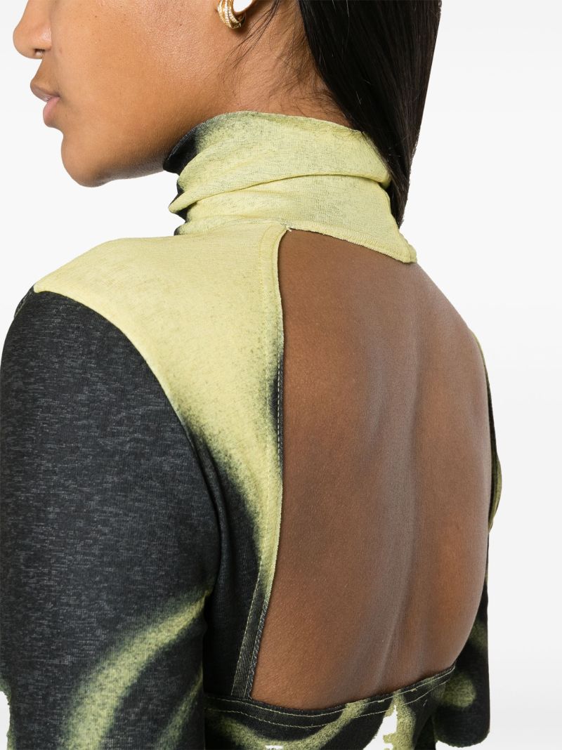 Yellow Josa Abstract-print T-shirt