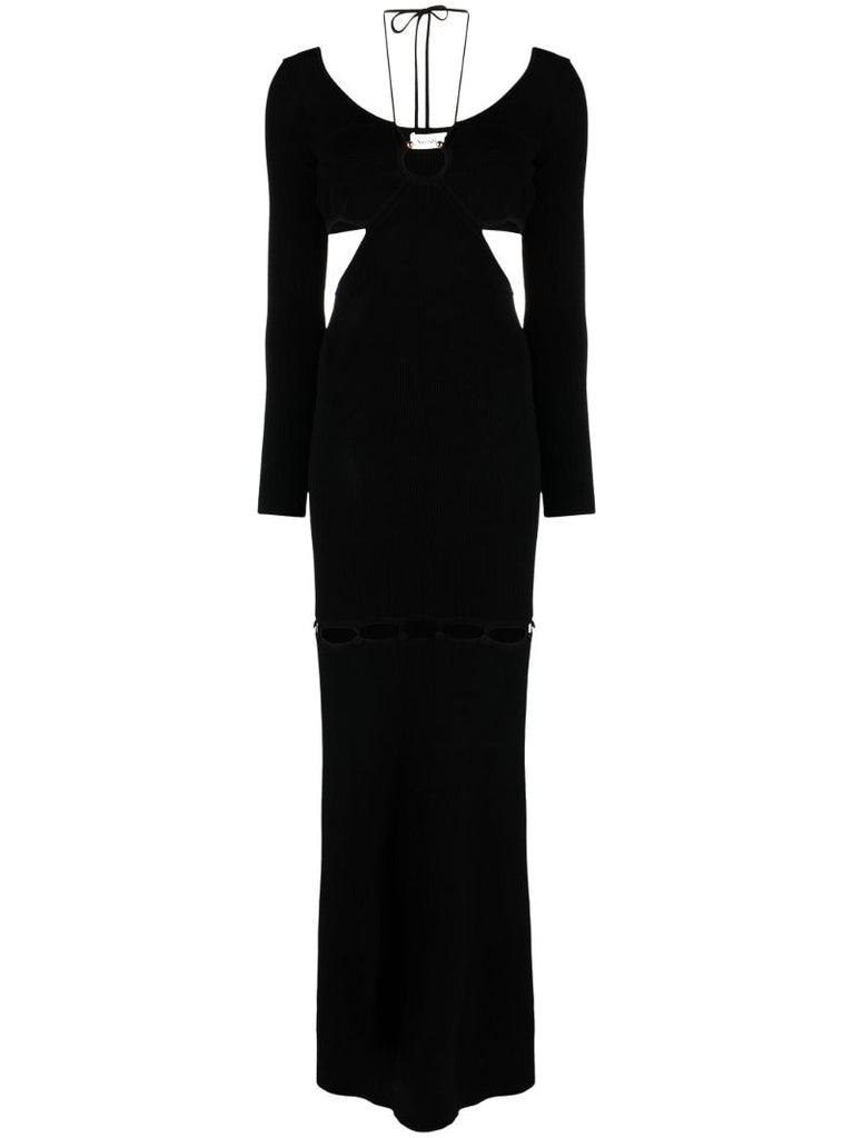 Black Varda Ribbed Convertible Dress