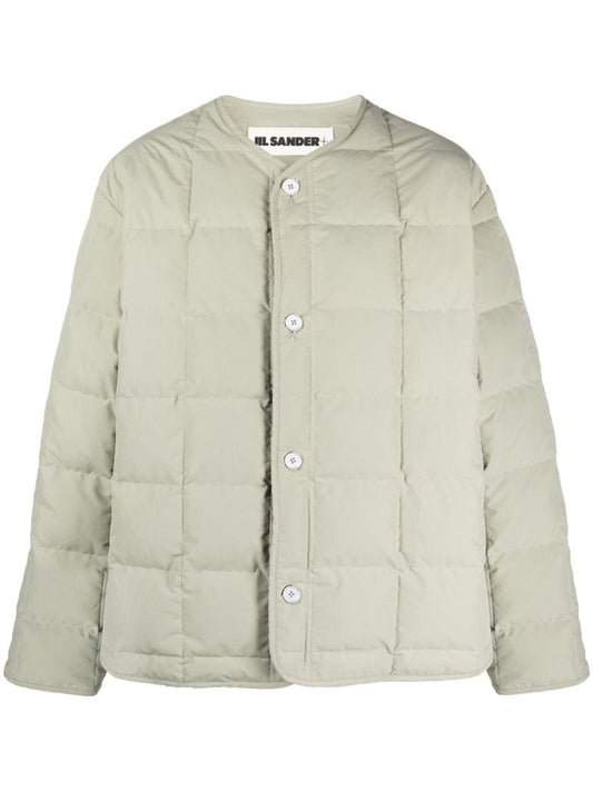 Green Quilted Down Jacket