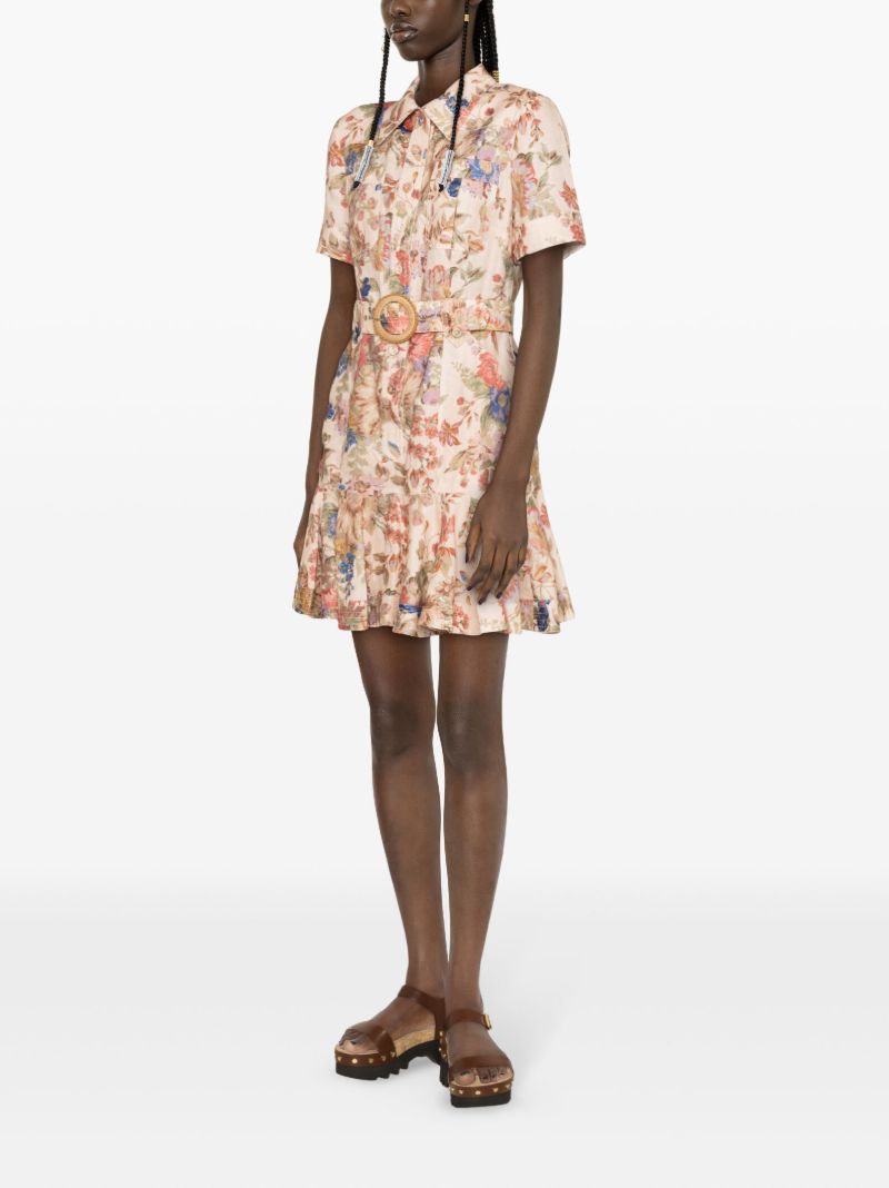 Neutral August Floral-print Dress
