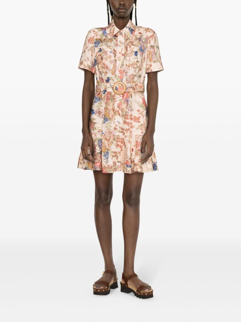 Neutral August Floral-print Dress