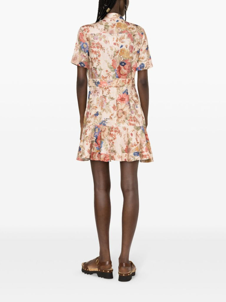 Neutral August Floral-print Dress