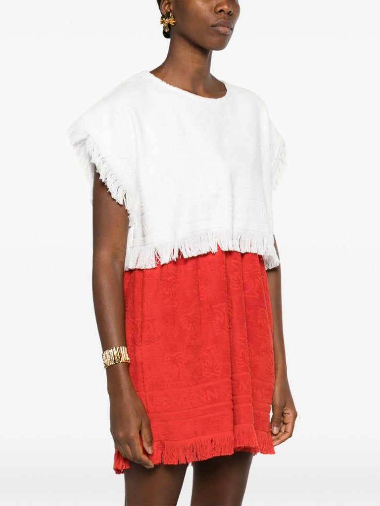 White Alight Crop Top