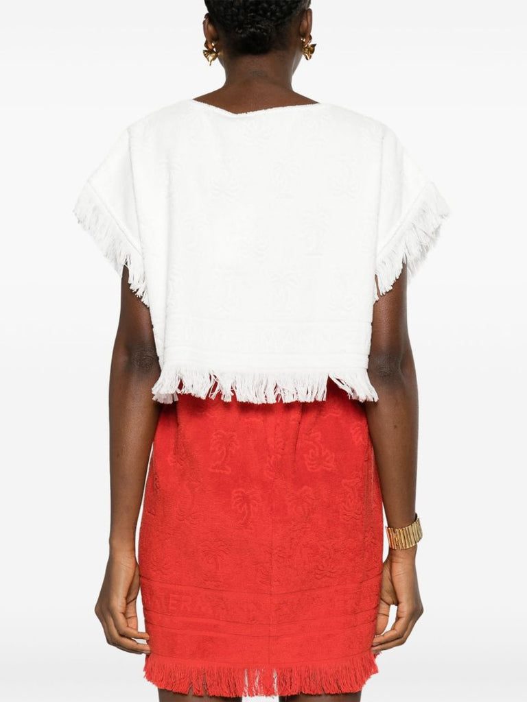 White Alight Crop Top