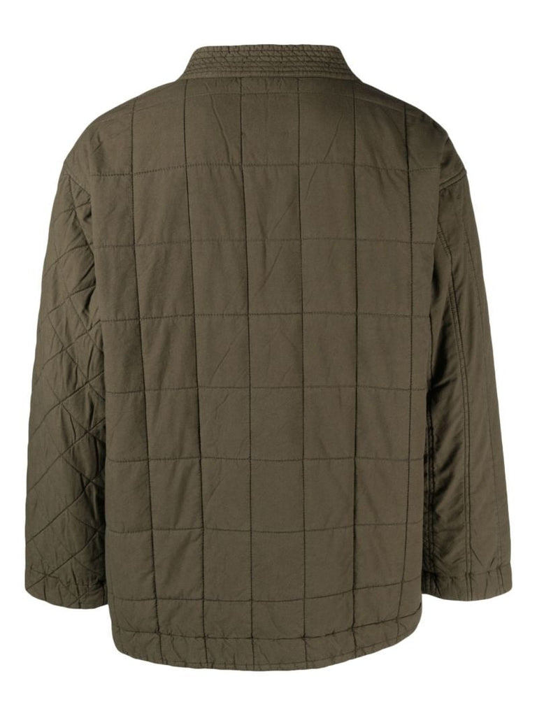 Green Quilted Cotton Jacket