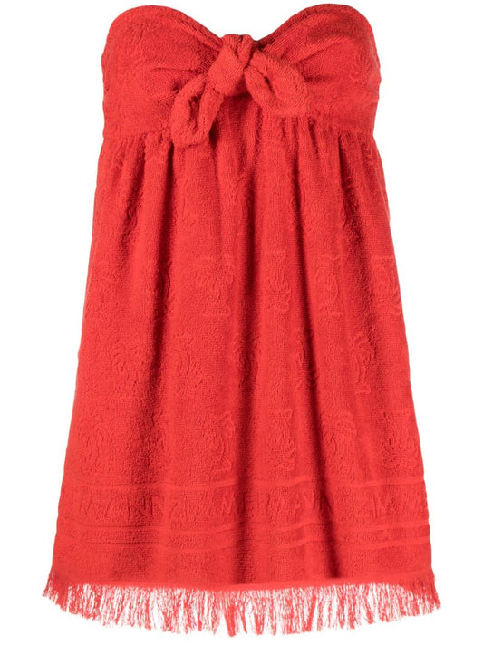 Red Alight Strapless Dress