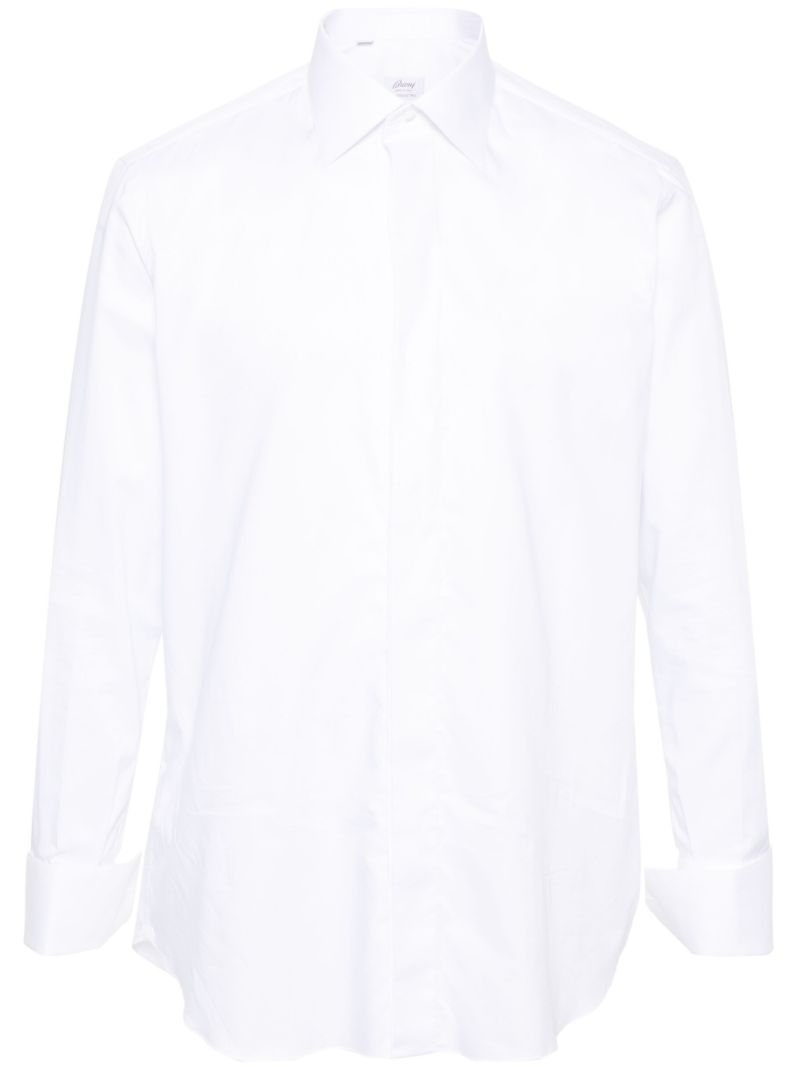 White Long Sleeved Cotton Shirt