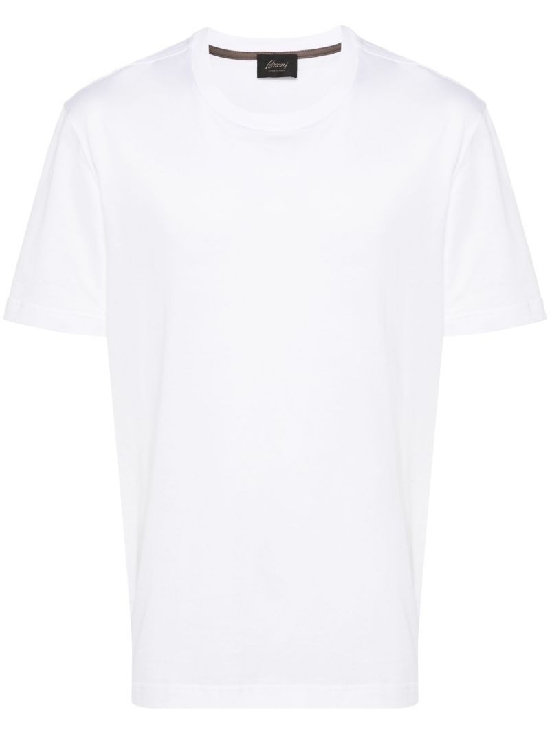 White Crew Neck Cotton T-shirt