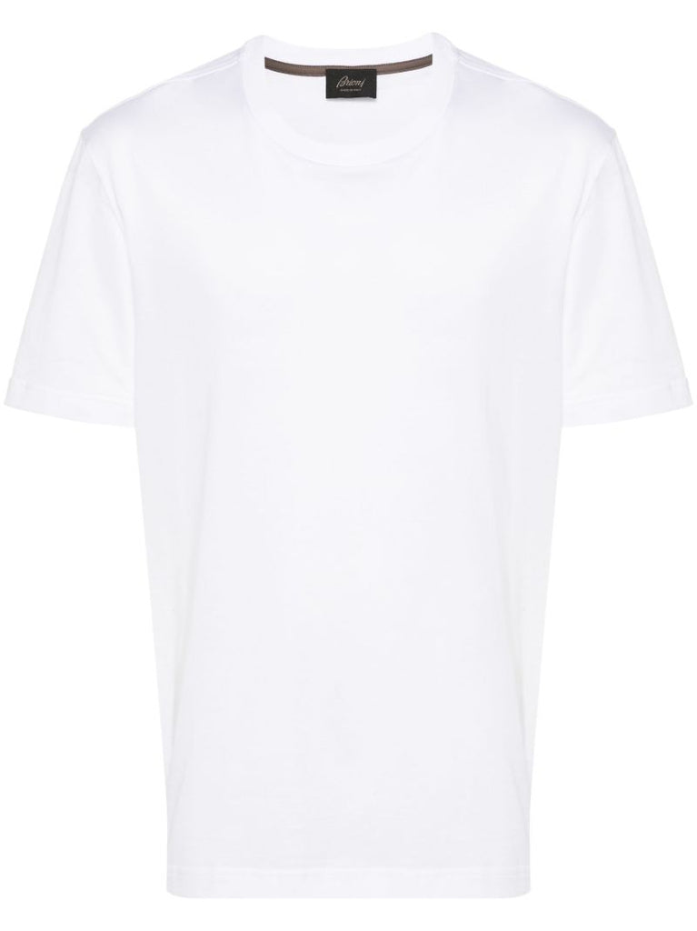 White Crew Neck Cotton T-shirt