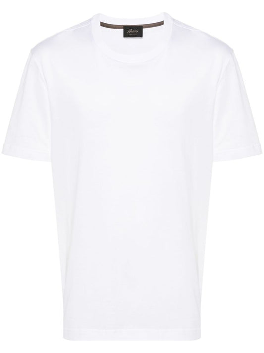 White Crew Neck Cotton T-shirt