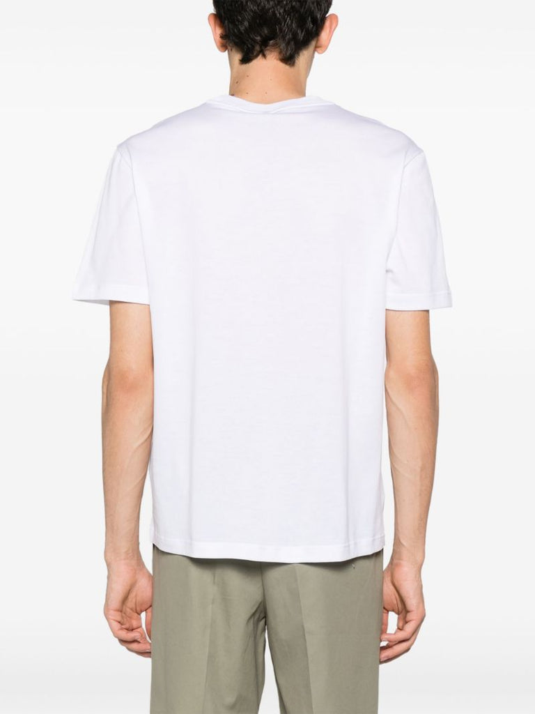White Crew Neck Cotton T-shirt