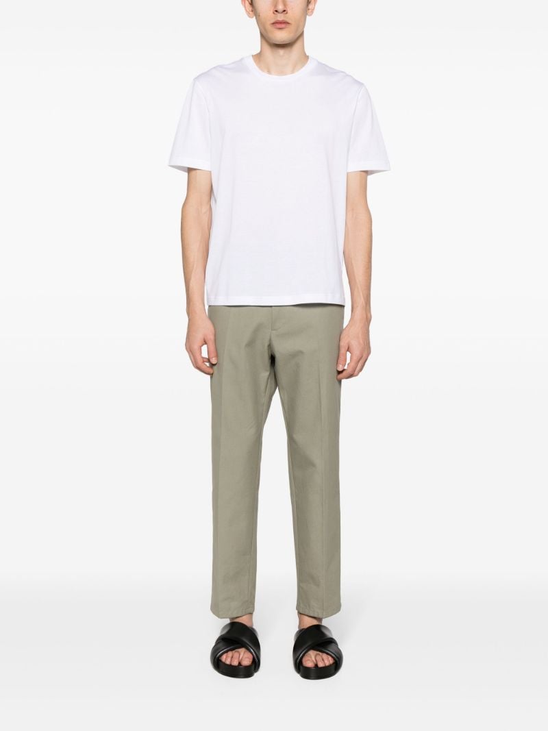 White Crew Neck Cotton T-shirt
