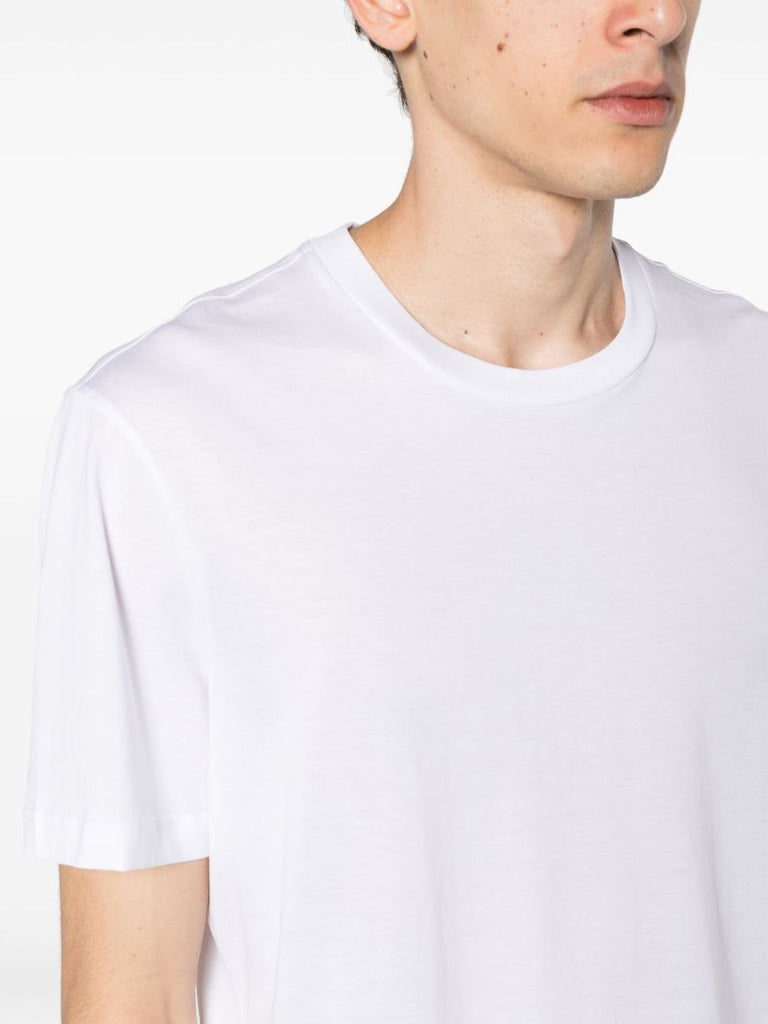 White Crew Neck Cotton T-shirt