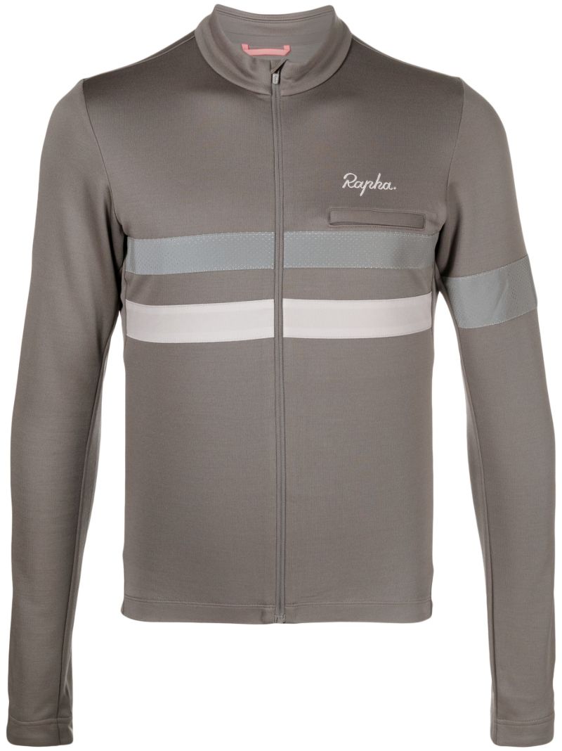 Grey Brevet Long Sleeve Jersey