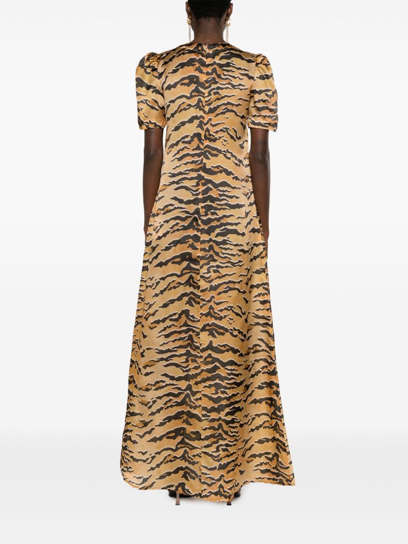 Brown Matchmaker Tiger-print Dress