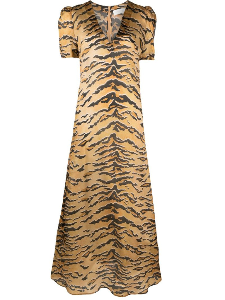 Brown Matchmaker Tiger-print Dress