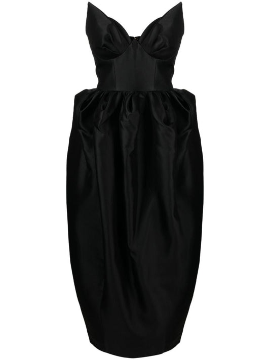 Black Matchmaker Midi Dress