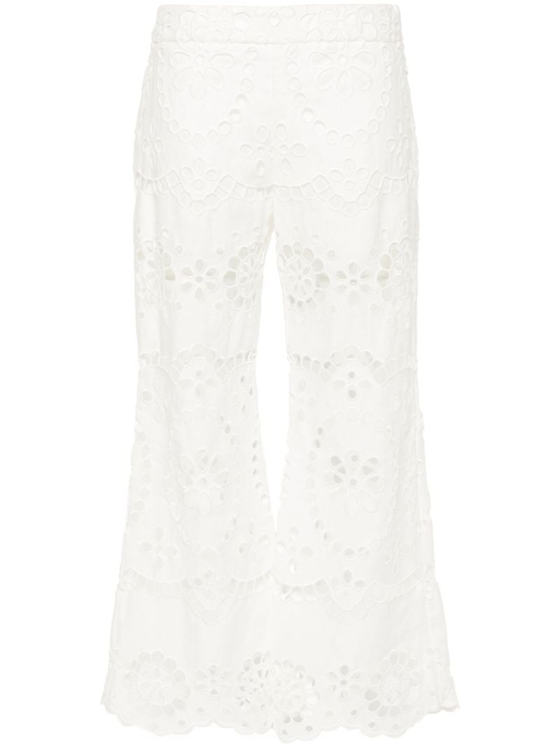 Whit Lexi Embroidered Linen Trousers