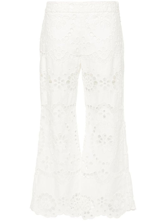 Whit Lexi Embroidered Linen Trousers