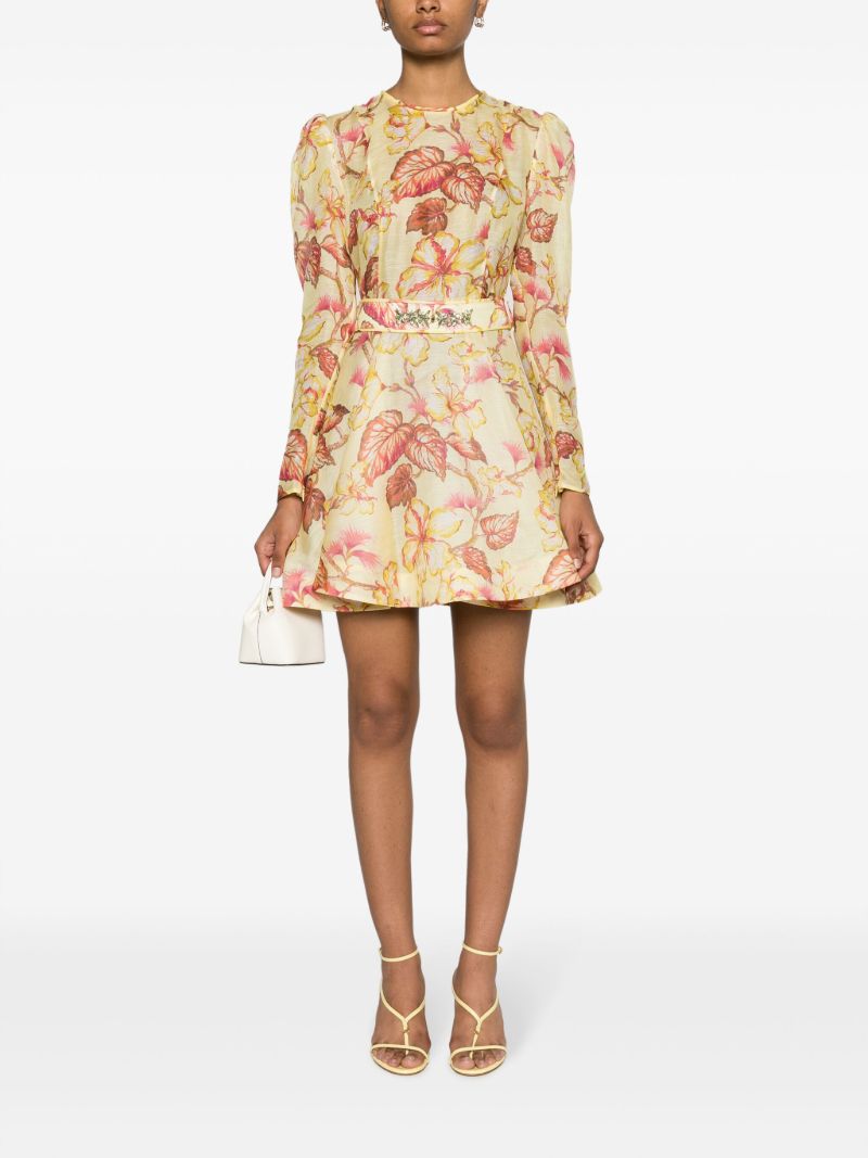 Yellow Matchmaker Organza Midi Dress