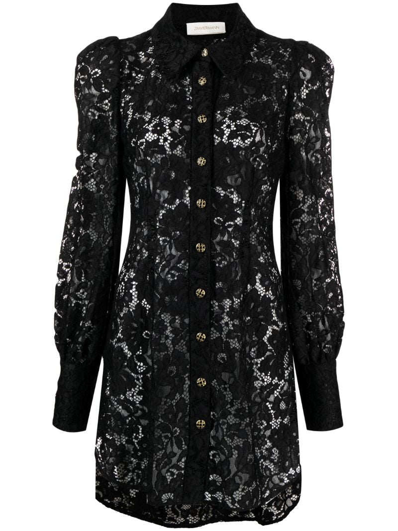 Black Matchmaker Lace Tunic Shirt