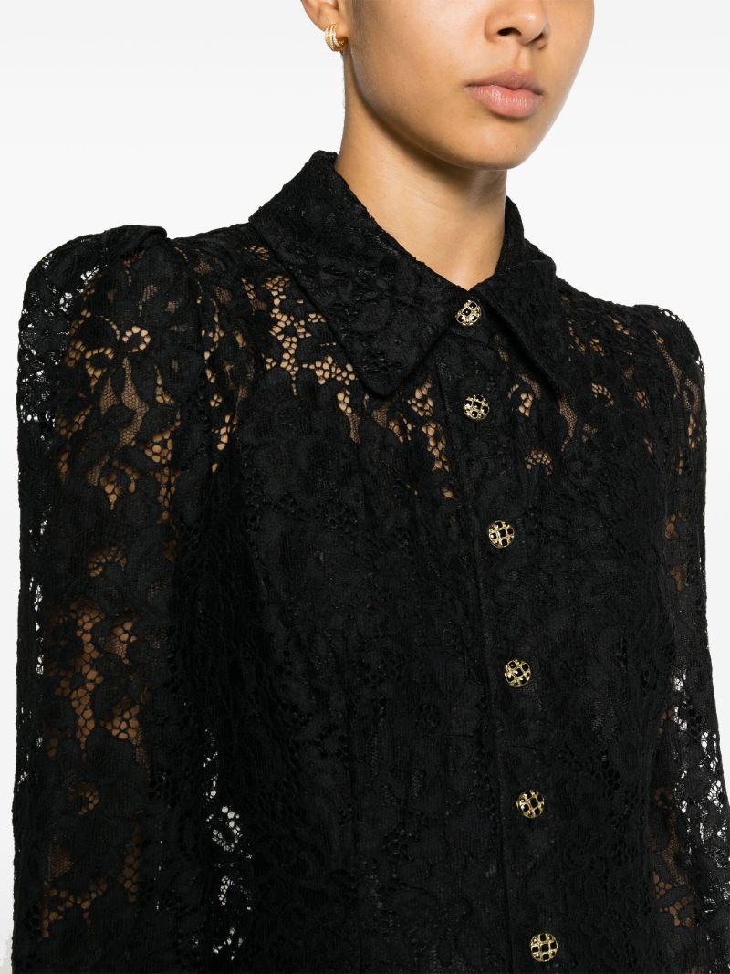 Black Matchmaker Lace Tunic Shirt