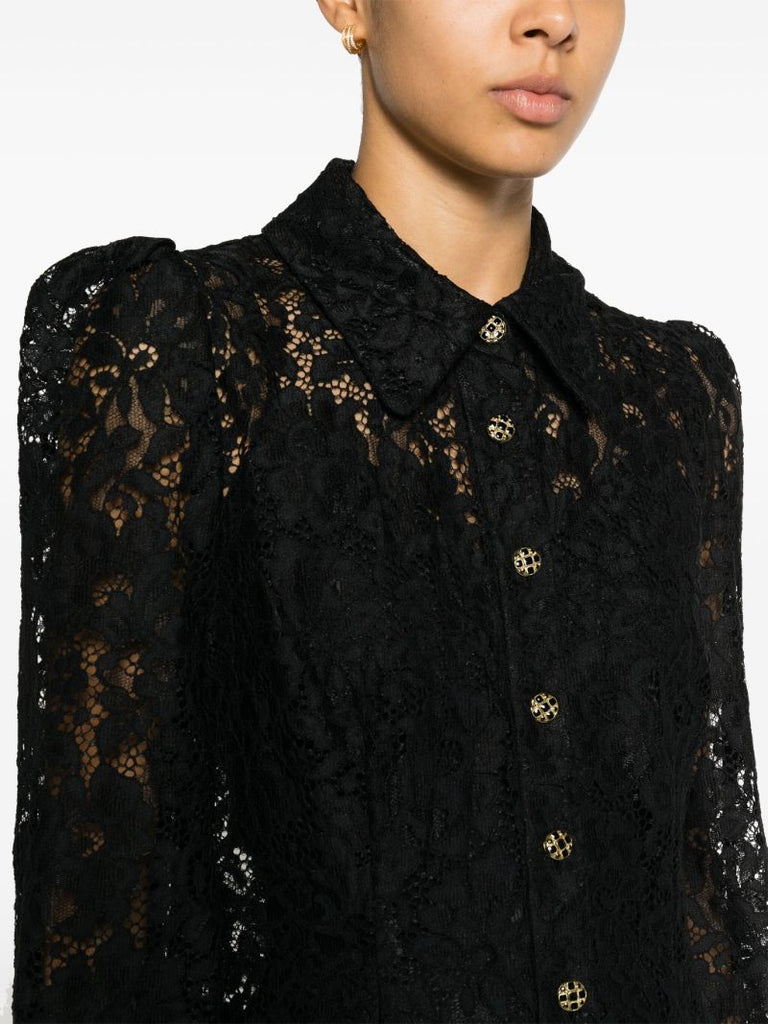 Black Matchmaker Lace Tunic Shirt