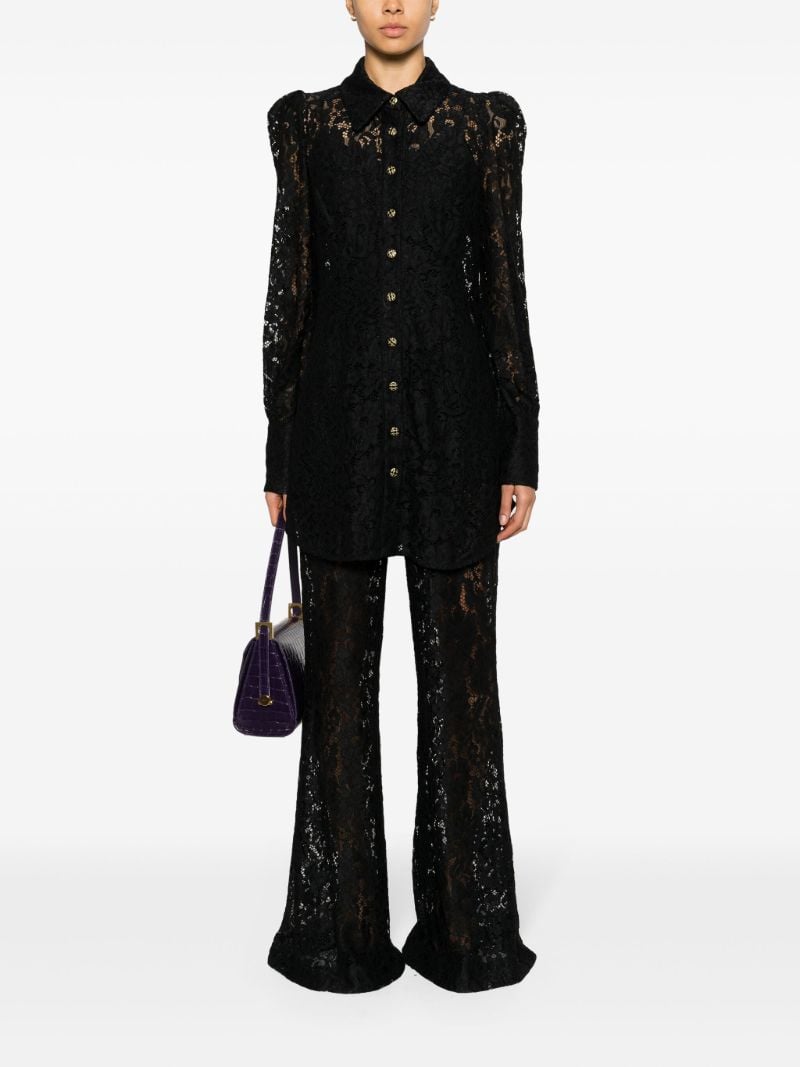 Black Matchmaker Lace Tunic Shirt