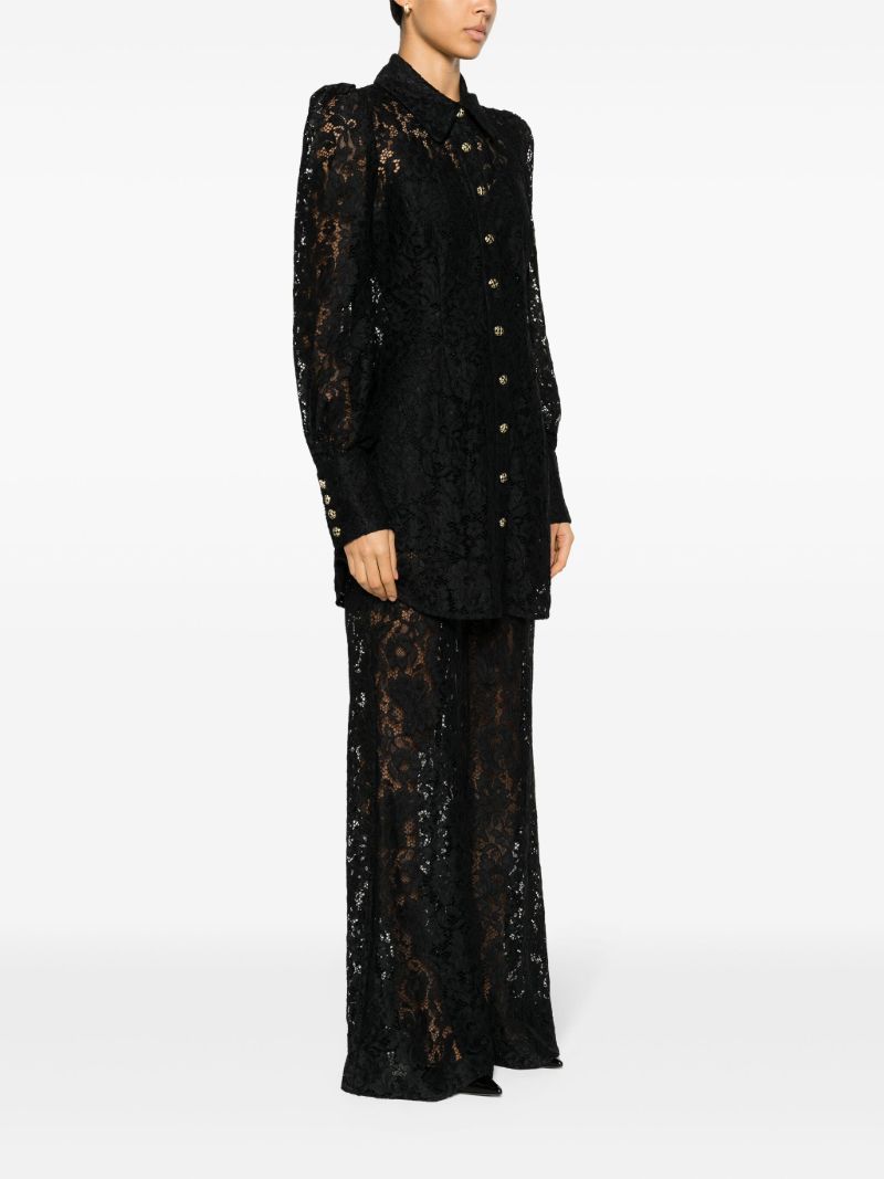 Black Matchmaker Lace Tunic Shirt